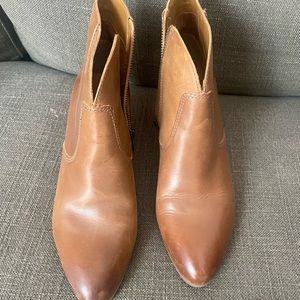 Frye brown ankle booties
